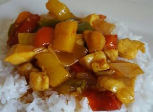 Una foto de Pollo hawaiano
