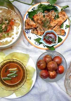 Hình của món Bữa cơm nhiều món cá.