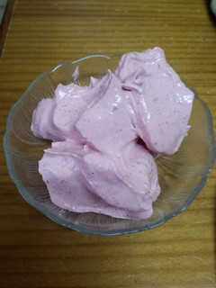 Una foto de Espuma de fresa