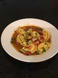 Chili Lemon Shrimp with Lobster Ravioli