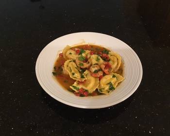 Update, Prepare Recipe Chili Lemon Shrimp with Lobster Ravioli Restaurant Style