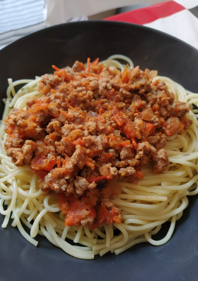 Una foto de 🍝 Spaghetti Boloñesa