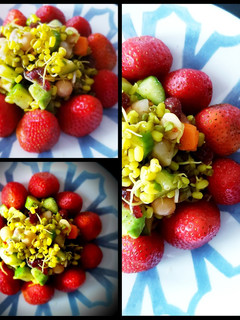 A picture of Mungsprout pineapple salad.