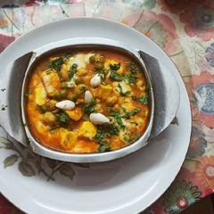 A picture of Makhana curry.