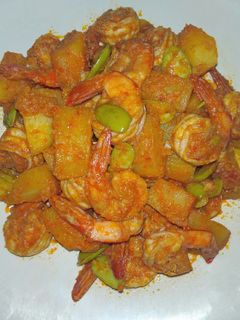 Foto resep Udang Balado Kentang Pete