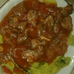 A picture of Wet fry beef.