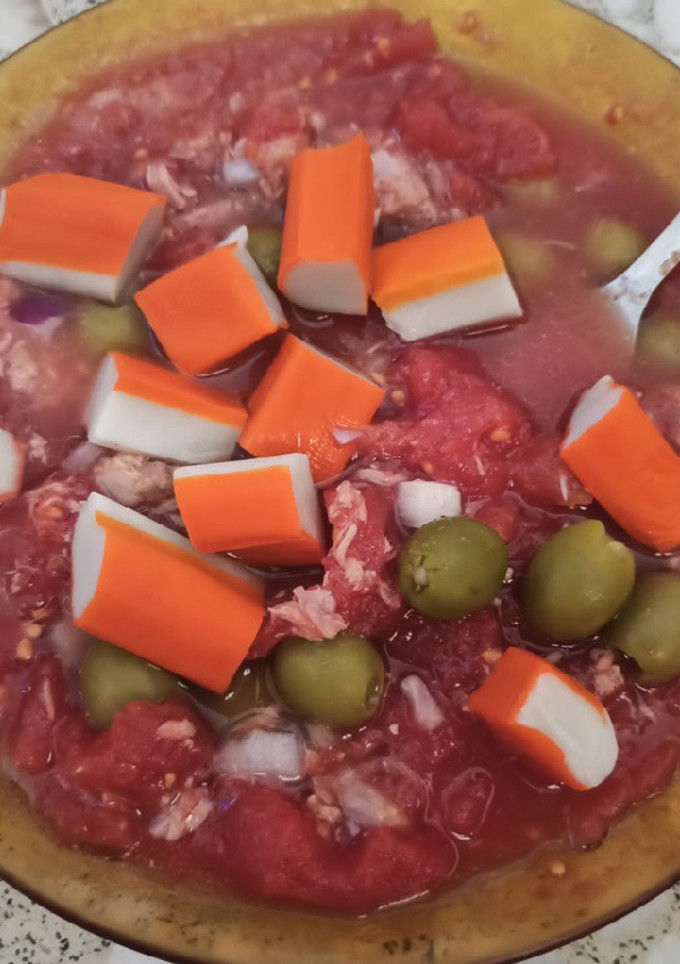 Una foto de Mojete de tomate manchego