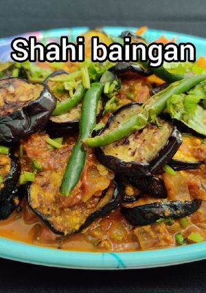 A picture of Lucknawi Shahi baingan recipe.