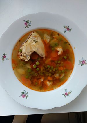 Borsó leves egyszerűen recept fotója