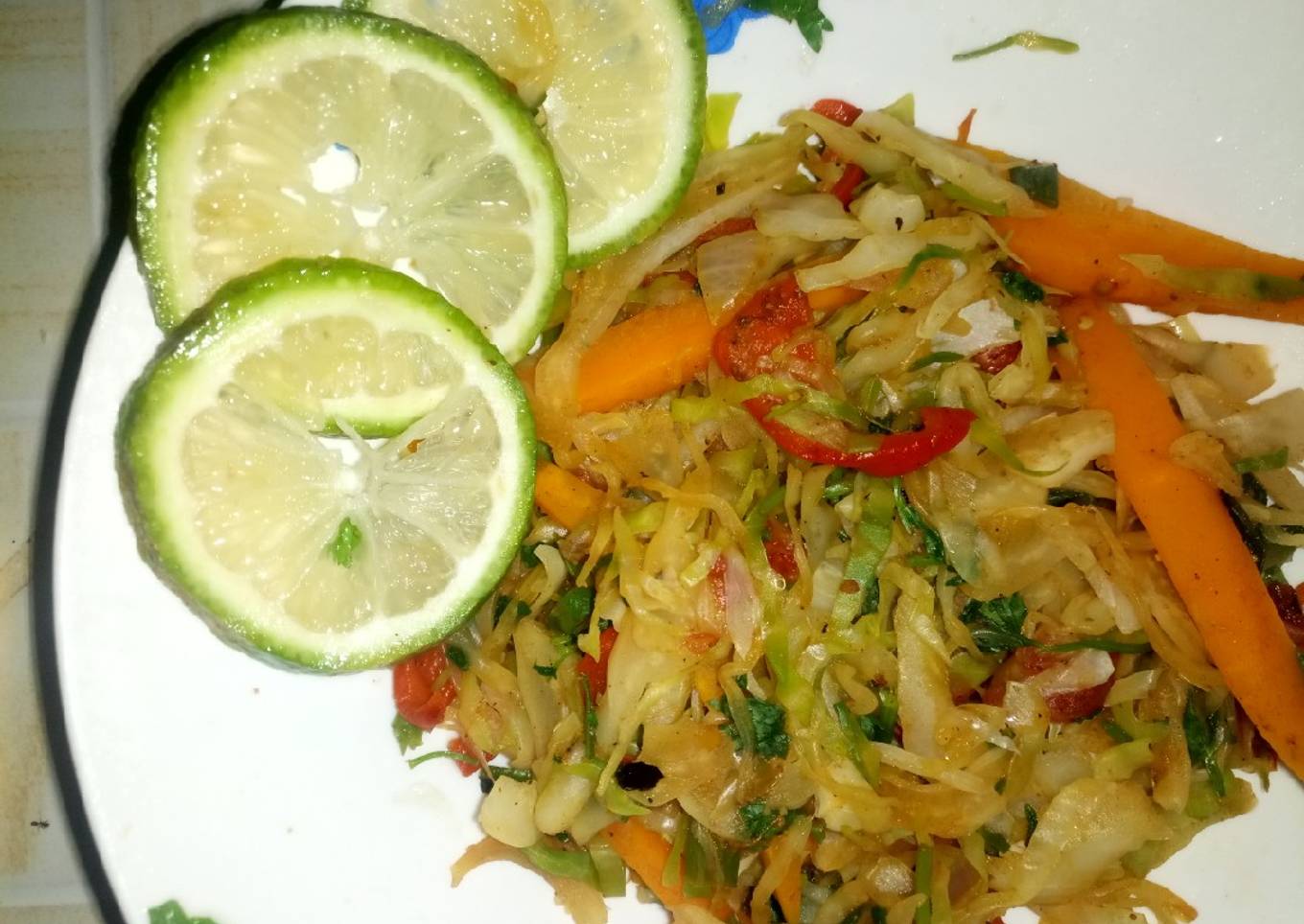 Recipe of Quick Steamed cabbage,no butter,no oil,# vegetable contest#