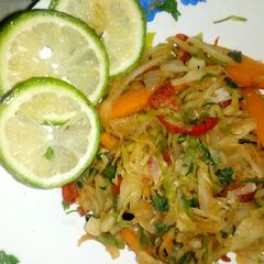 Steamed cabbage,no butter,no oil,# vegetable contest# A picture of Steamed cabbage,no butter,no oil,# vegetable contest#.