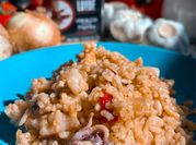 A picture of squid rice