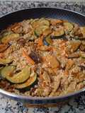 Arroz con setas y verduras