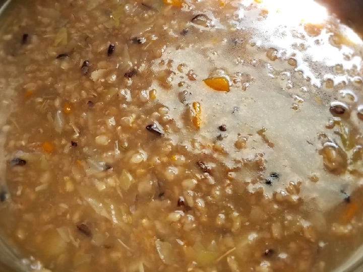 Easy Way Make Recipe Chicken veggies brown/black rice porridge #postpartum recipe# that is Awesome, Tasty}