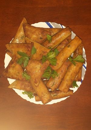 صورة لوصفة بوراك بحشوة الأرز واللحم