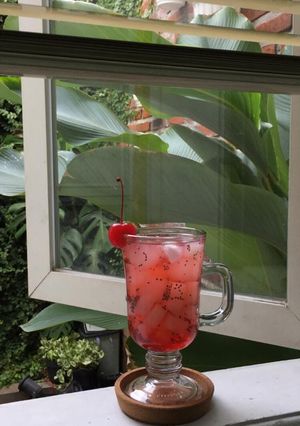 Foto resep Es Nata De Coco (simple)