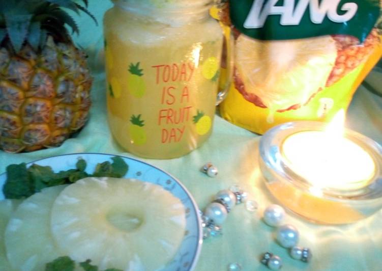 Pineapple ice tea #ramadankitayari Summer Drink