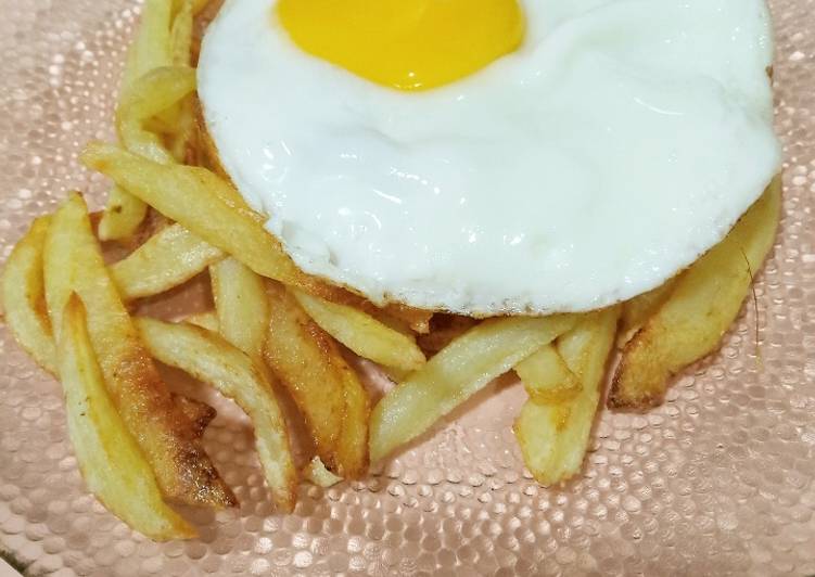 Recipe of Speedy Papas fritas con huevo