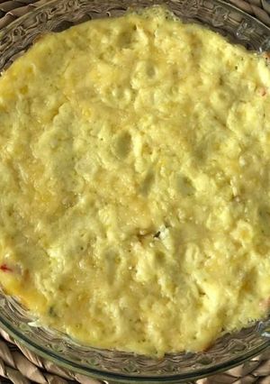 Foto de Bolo de batatas misturado com sobras
