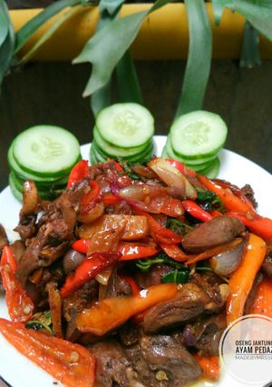 Foto resep Oseng Hati Ayam Pedaz