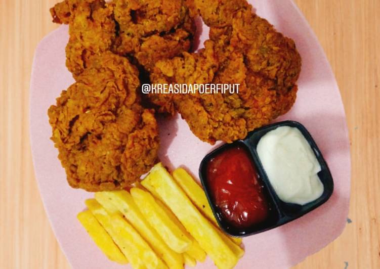 Resep Ayam Krispy Ala Kakek Fried Chicken (KFC), Enak