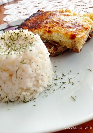 Gombával és kellel borított tarja recept fotója