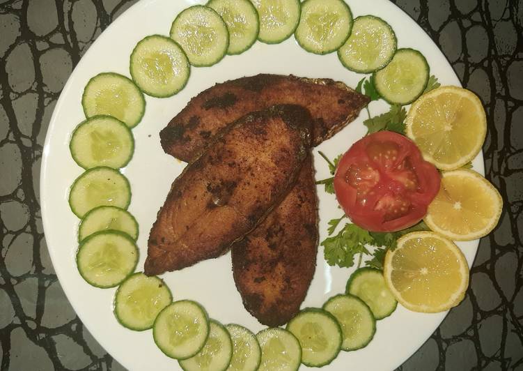 Recipe: Delicious Fried king fish😍