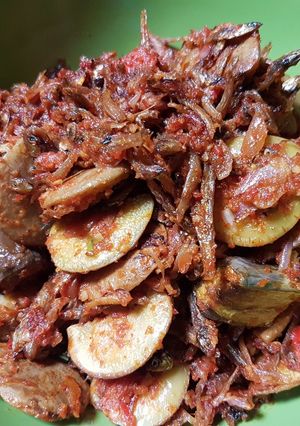 Foto resep Teri jengkol balado
