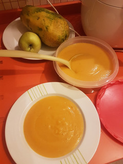 Una foto de Crema de calabaza fit
