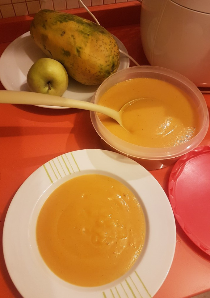 Una foto de Crema de calabaza fit