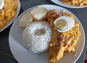 Una foto de Ají de gallina, pollo o pterodáctilo 🐔🐤🦖 xD