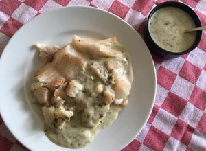 Une photo de Filet de poisson Sauce à l'oseille
