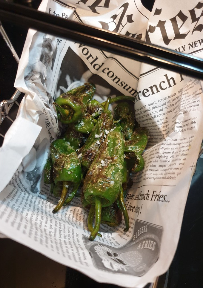 Una foto de Pimientos de padrón