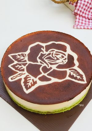 Foto resep Pandan Melaka Cheesecake Tanpa Terigu (bisa oven/kukus) all in one method