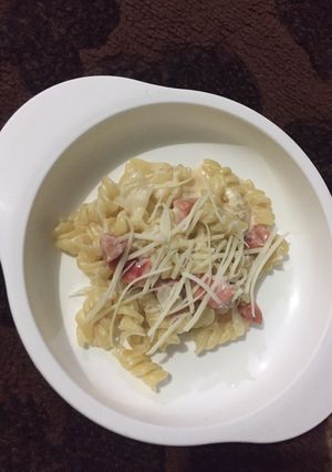 Foto resep Macaroni Spiral Carbonara (MPASI 1+ y.o)