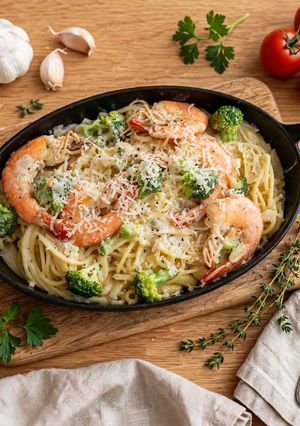 Foto resep 880. 🍝 Spaghetti Udang Creamy