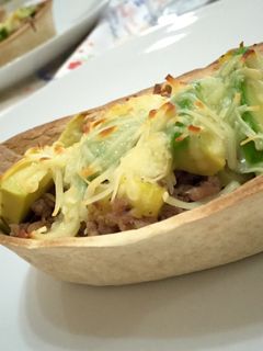 Una foto de Barquitas de carne picada picante