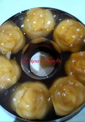 Foto resep PUDING Mawar Lapis Coklat