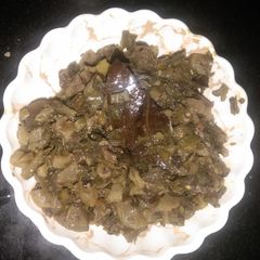 A picture of Gaddh ki sabzi.