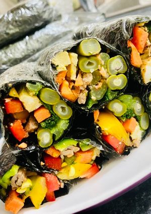 韓式紫菜卷取代台灣春捲 的食譜成品照片