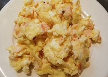 Unique Cuisine Scrambled Egg and Tuna Most Delicious