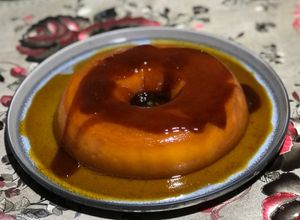 Una foto de Flan con leche condensada