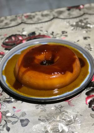 Una foto de Flan con leche condensada