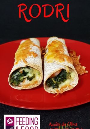 Una foto de Burritos con Verduras y Langostinos