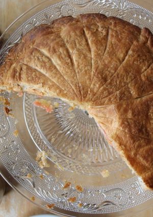 Une photo de Galette aux pralines roses