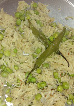 A picture of Peas pulao.