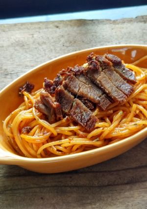 Foto resep Spageti spicy ala anna