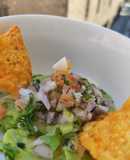 Guacamole con pico de gallo