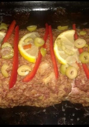 Una foto de Carne arrollada rellena de jamón queso y huevo