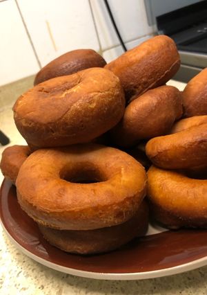 A picture of Fluffy home made donuts.